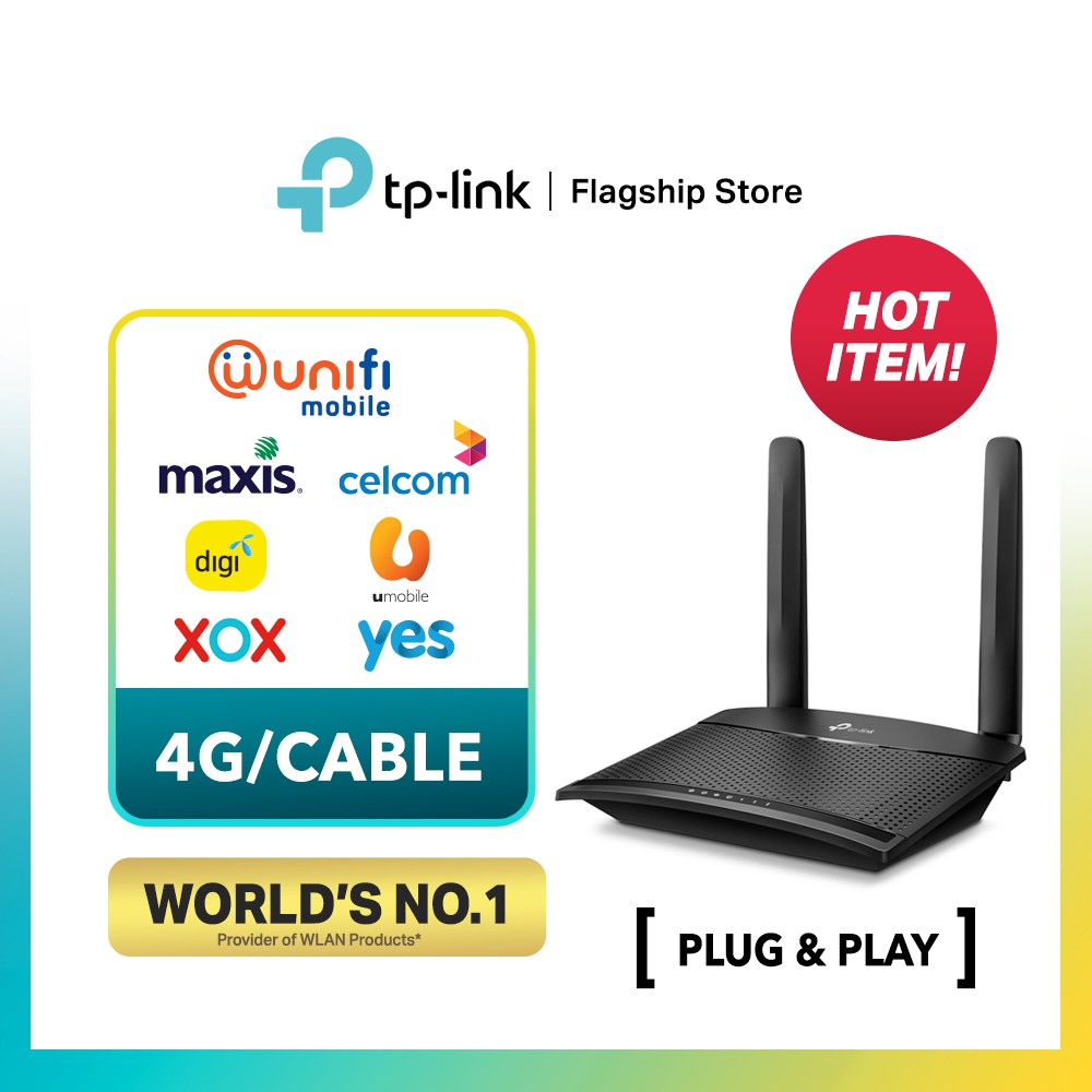 Tp Link Wireless N300 4g Lte Mobile Direct Sim Modem Router Tl Mr100 Shopee Malaysia