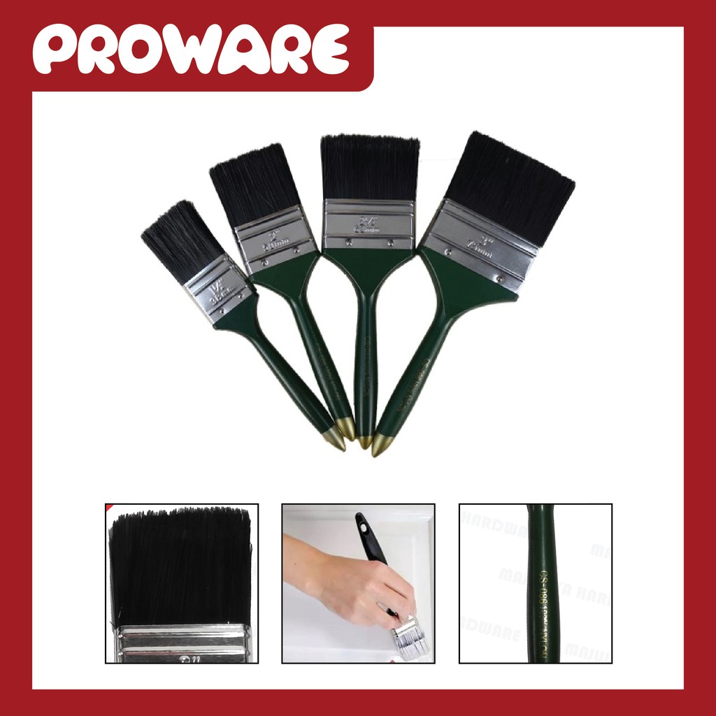 100 Nylon Synthetic Fiber Paint Brush Halal Berus CS086 Shopee Malaysia