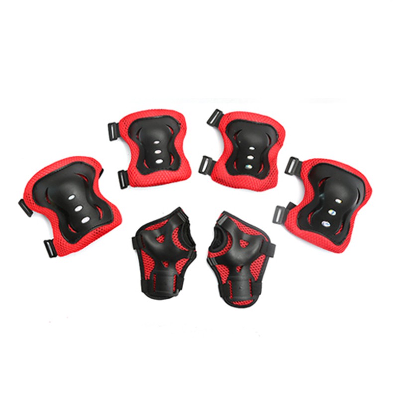 Skating Bicycles 4YANG Childrens Protective Gear with Wrist Guards and Adjustable Belts Balance Bikes Elbow Pads and Palm Guards 6 in 1 Set Suitable for Roller Skates Knee Pads Scooters 