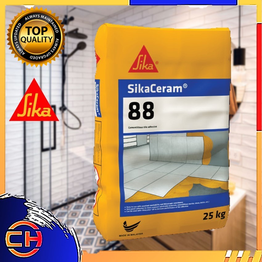 SIKA CREAM 88 Cement Gum 25KG For Laying Tiles Shopee Malaysia