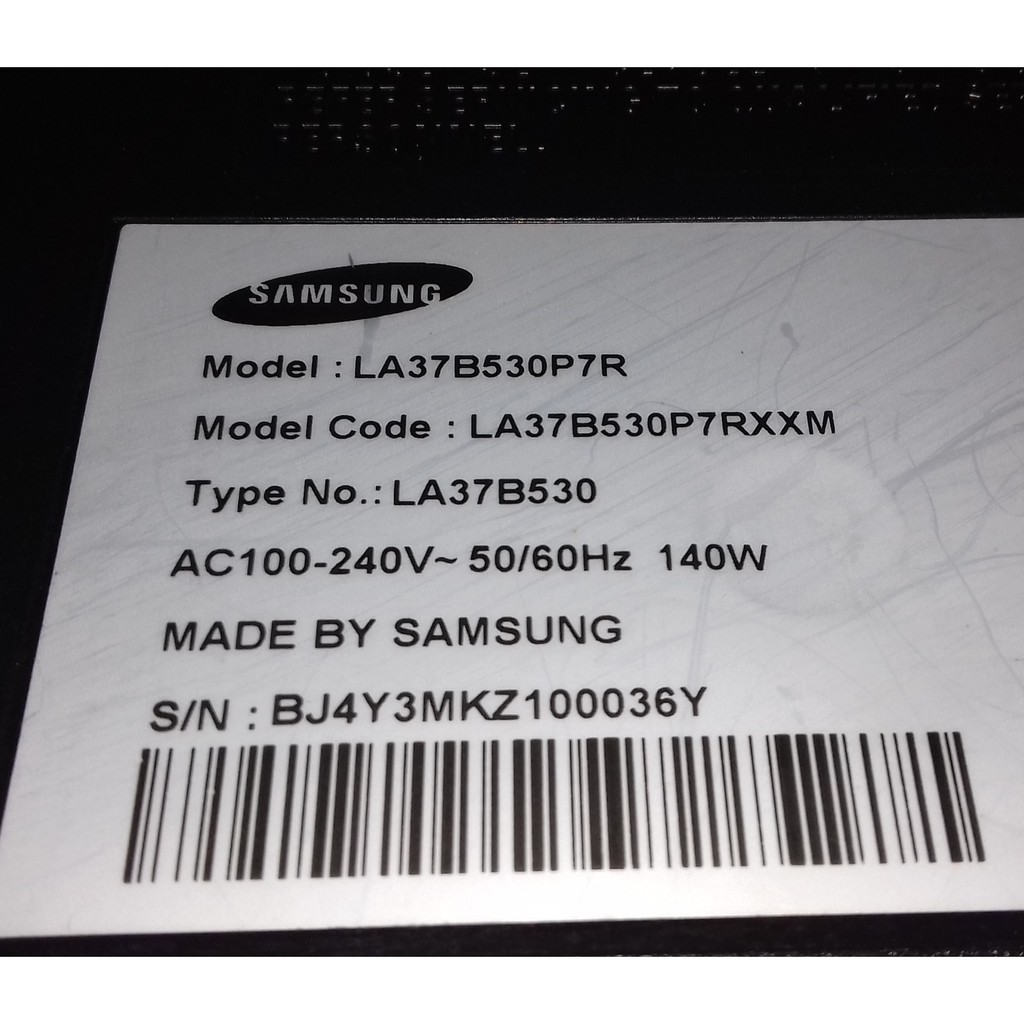 SAMSUNG LA37B530P7R LCD TV SPARE PARTS Shopee Malaysia
