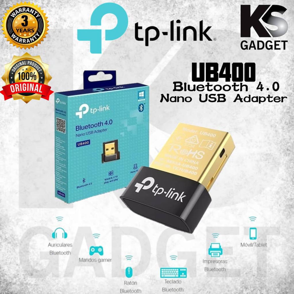 TPLink UB400 Bluetooth 4.0 Nano USB Adapter Dongle Driver Free for PC