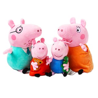 peppa pig 4 pack family plush