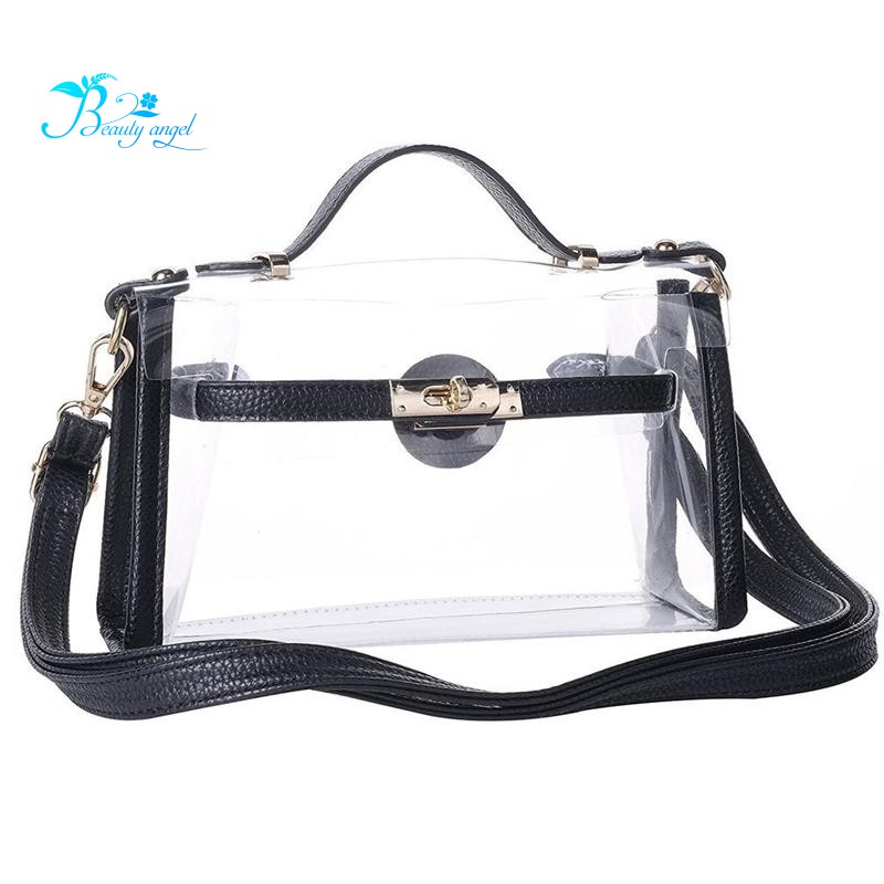 clear bag with strap