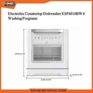 electrolux esf6010bw 55cm compact dishwasher