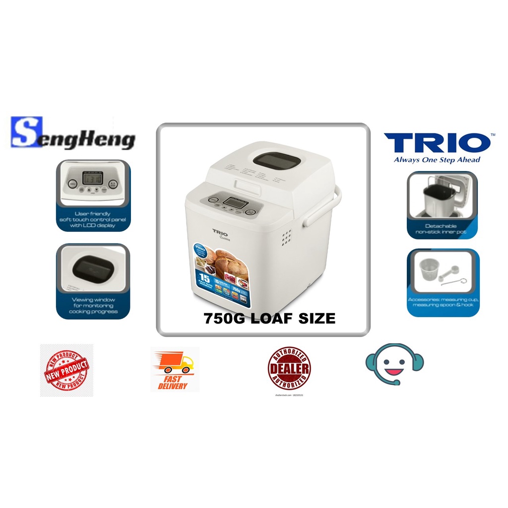 TRIO BREAD MAKER TBM-106 750G