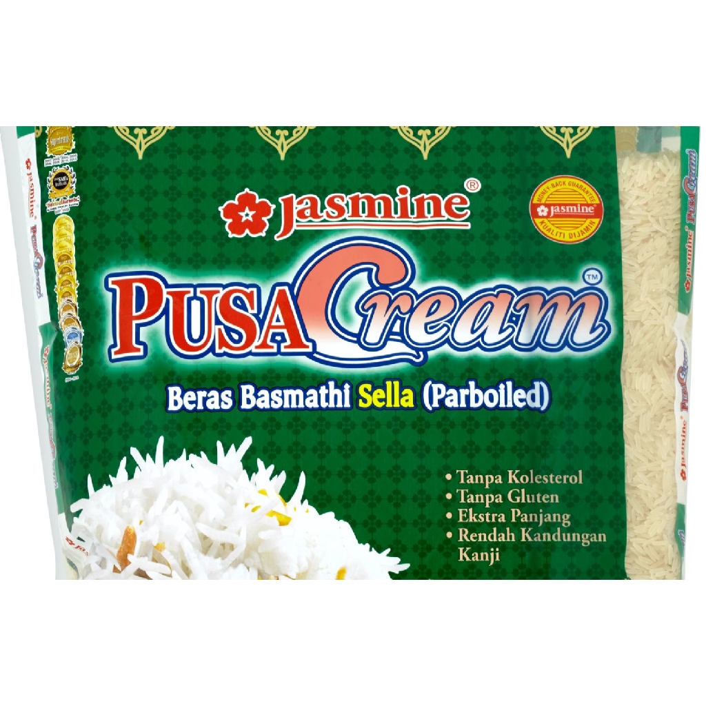 Jasmine Pusa Cream Basmathi Rice Sella (Parboiled) 5kg