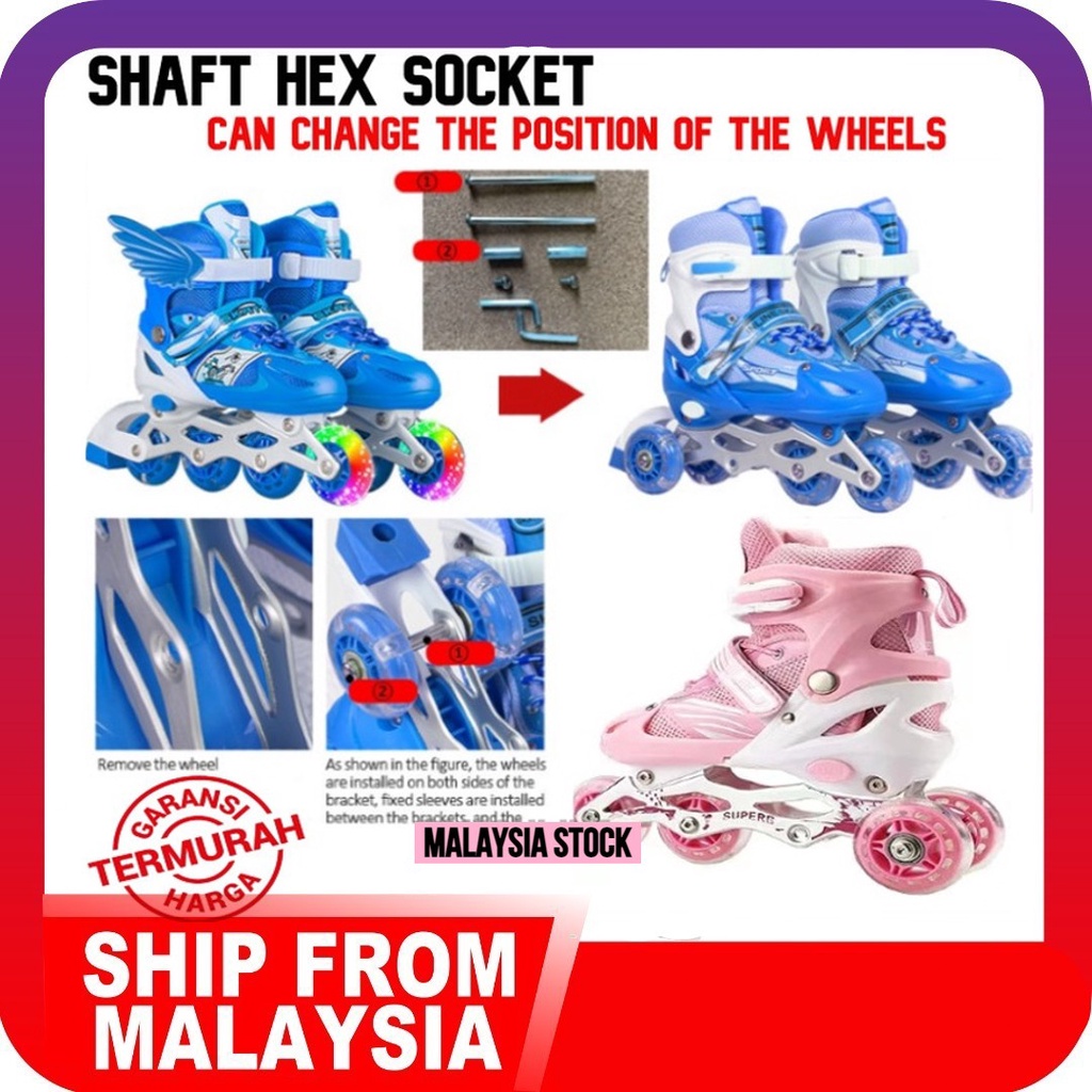 Ship From KL [ 3 point balance ] Skate Shaft Hex Socket Change 23