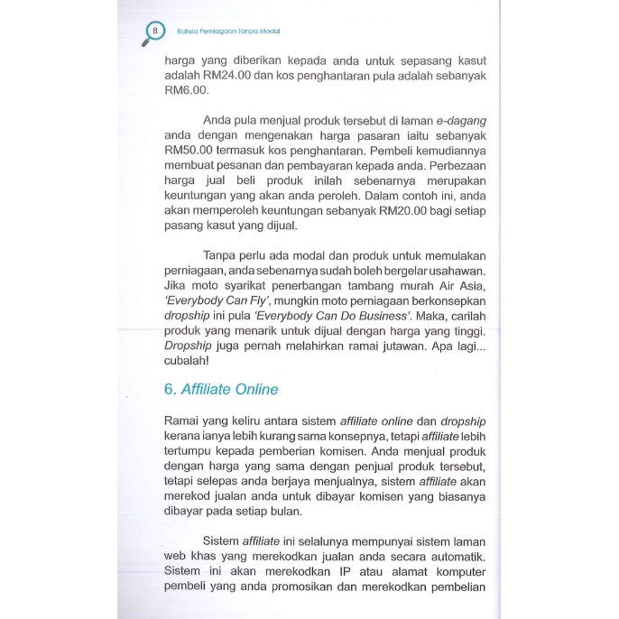 Buku Rahsia Perniagaan Tanpa Modal Shopee Malaysia