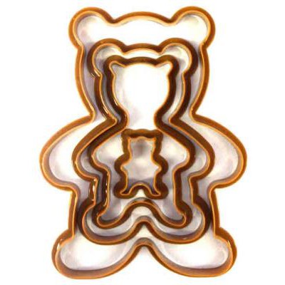 Cartoon Cutter Multi Size Teddy Bear Cookie Cutter Set 4 pcs | Shopee  Malaysia