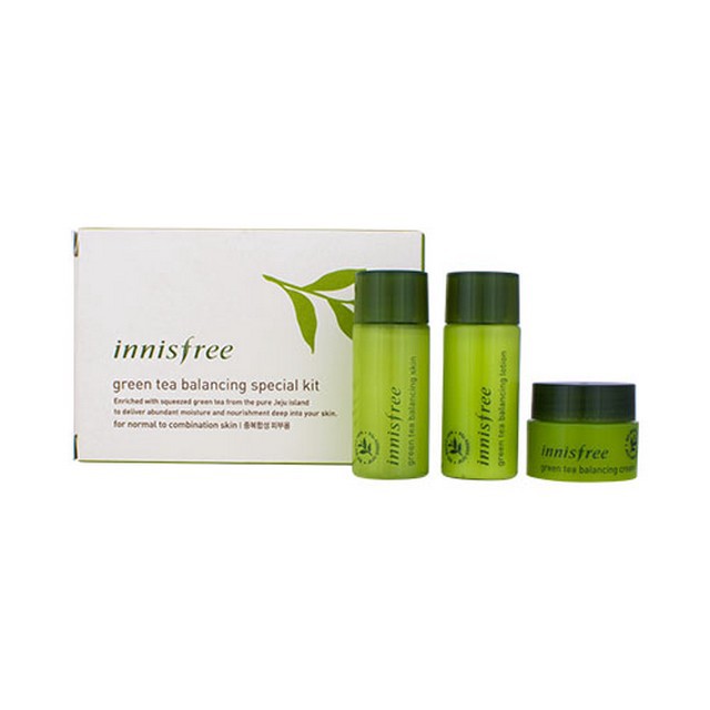 Innisfree Green Tea Balancing Special Kit 3 Items Trial Set Shopee