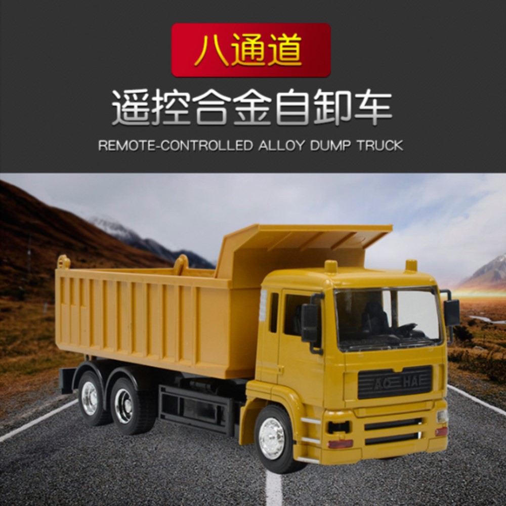 Ready Stock In Malaysia Dump Truck Rc Car 2 4g Kereta Kontrol 1 24 Die Cast Kepala Besi Lori Control Lorry Rc Lori Mai