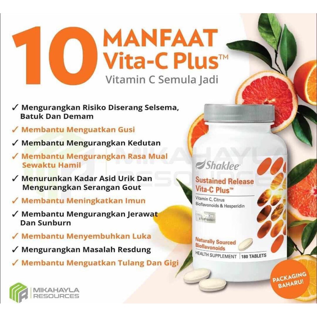 Buy Vitamin C Shaklee 180 Tablets For 6 Month Exp Date 23 Seetracker Malaysia