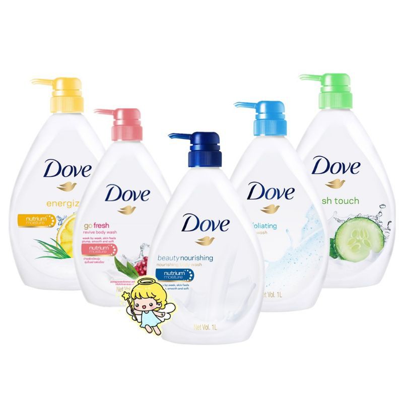 Dove shower body wash 1000ml(pick from 9 different scents) Shopee