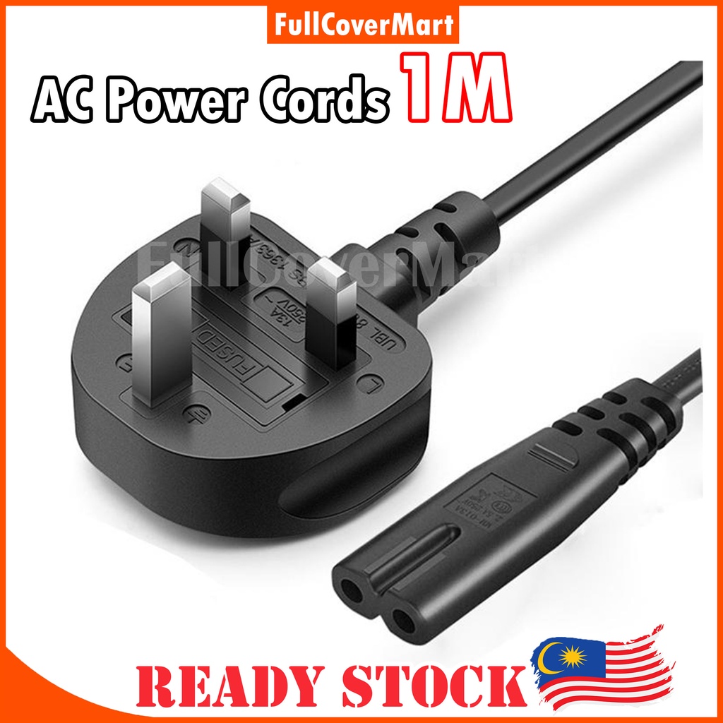 (PC12) 1M UK Type Power Cord Cable 2 Pin with 13A Fuse for Notebook ...