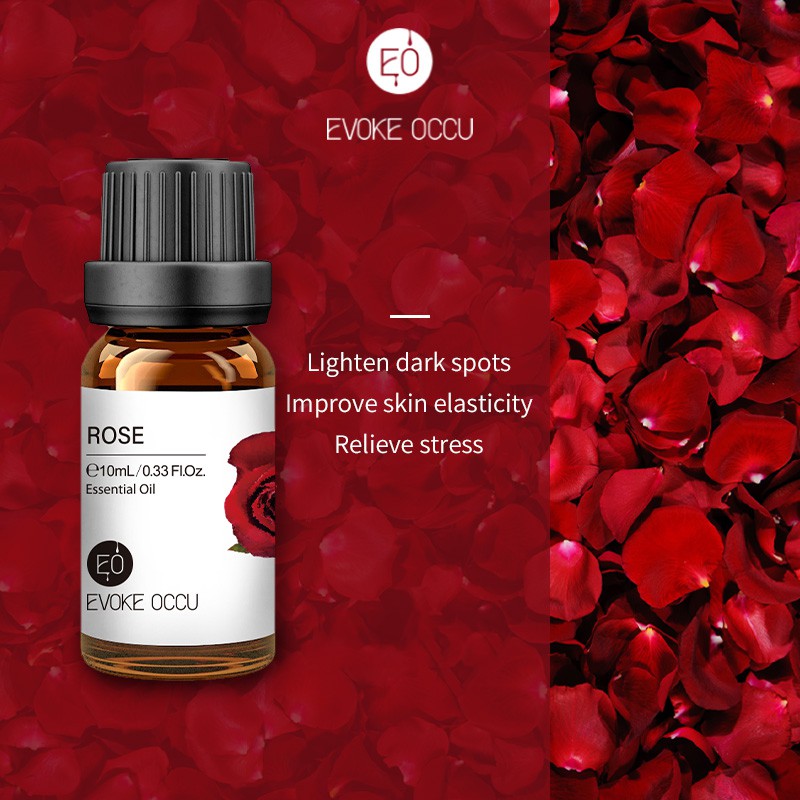 Evoke Occu 10ML/30ML/100ML Rose Essential Oil Aromatherapy Diffuser Humidifier Massage Soap Candle