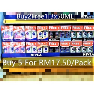 Nivea Roll on Deodorant [3 X 50ML] - Buy 2 Free 1-Whitening - Deep Serum - Black Charcoal - Limited Offer Whosales Price