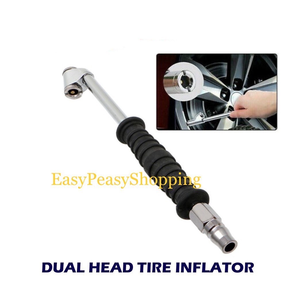 Heavy Duty Tire Air Pump Nozzle Dual Head /Tire Pump Bicycle,Motor,Car