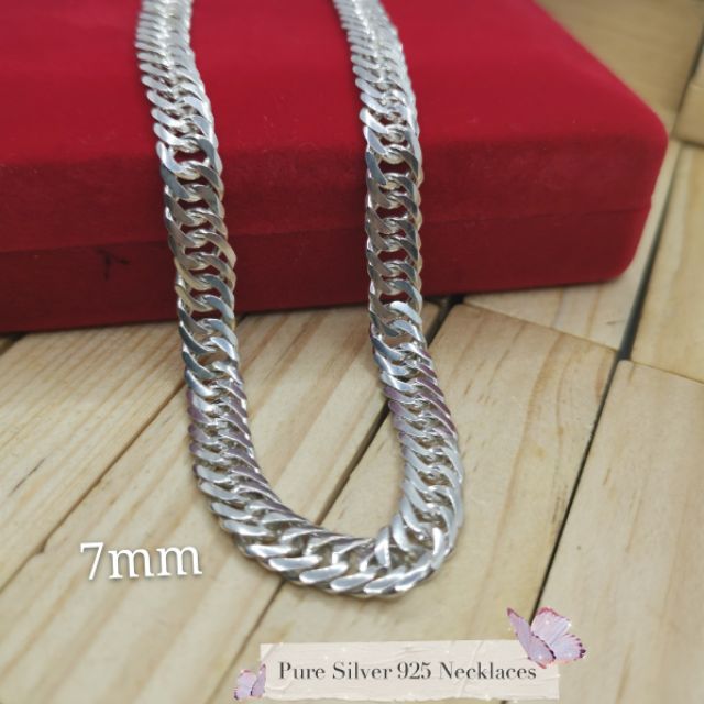 Rantai Perak 925 Untuk Lelaki Necklace Silver 925 Ready Stock Shopee Malaysia