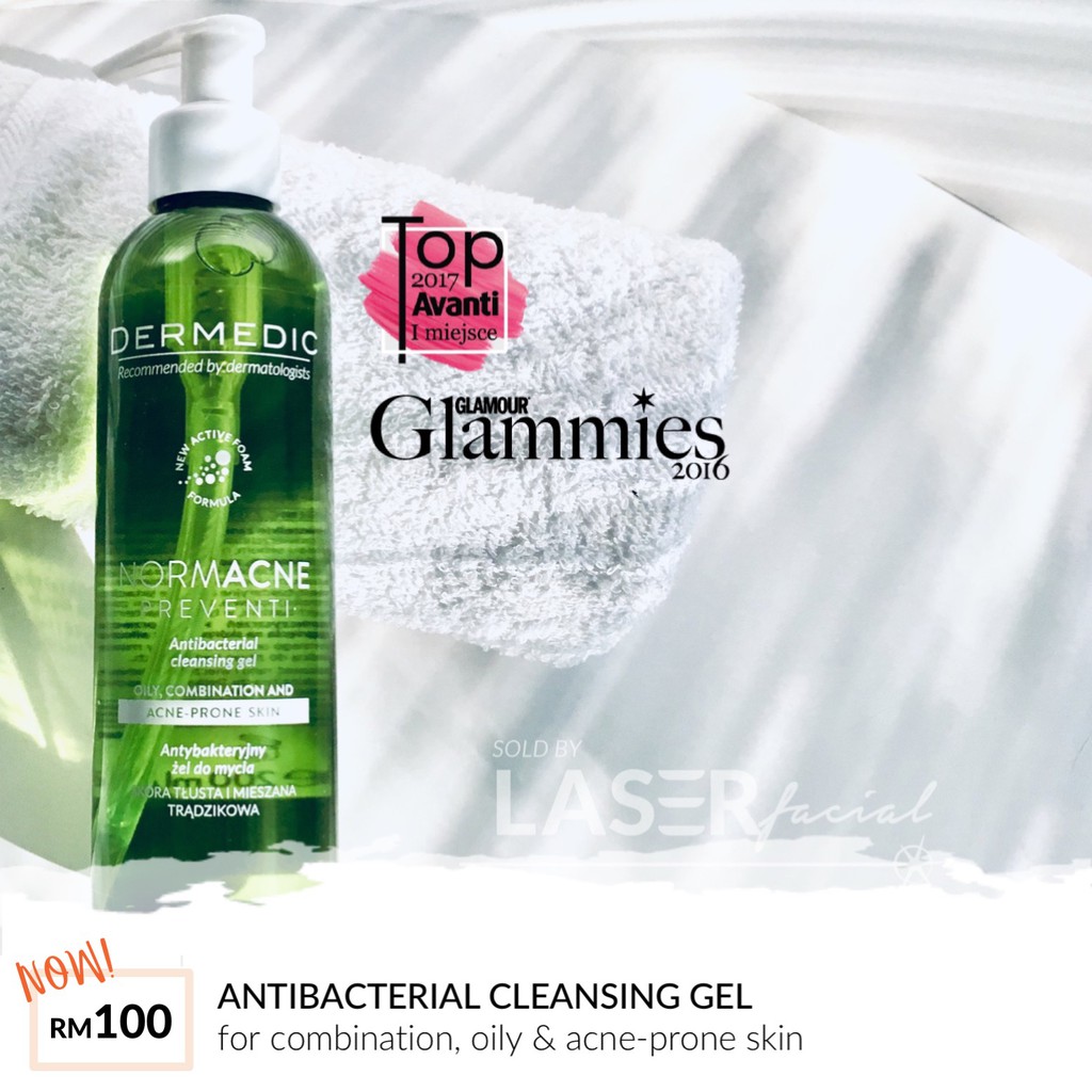 Dermedic Normacne Antibacterial Cleansing Gel (200ml) Shopee Malaysia