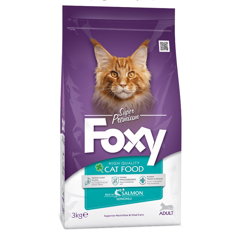 FOXY ADULT CAT FOOD SALMON 3KG