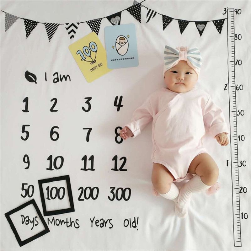 Newborn Baby Infant Soft Cotton Blanket Swaddle Wraps Photography Prop Backdrop