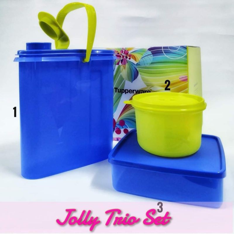 JOLLY TRIO SET GIFTS TUPPERWARE (1 SET) | Shopee Malaysia