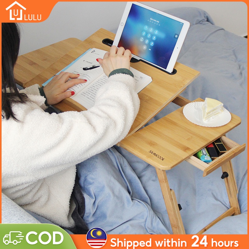 LULU Foldable Desk Home Computer Stand Laptop Desk Notebook Desk Laptop Table for Bed Adjustable
