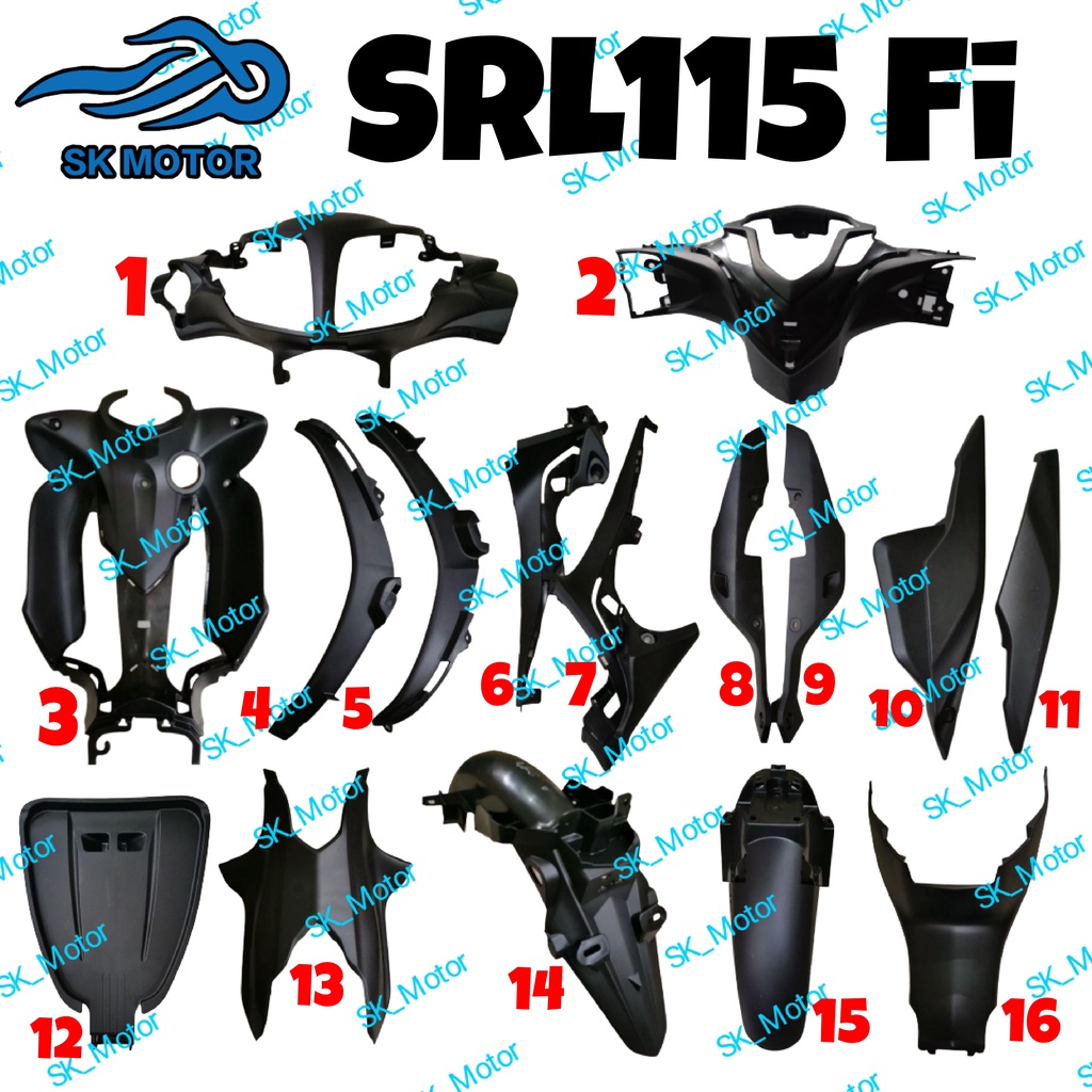 Yamaha LAGENDA 115 Fi / SRL 115 Fi Original Inner Cover Full Set Kaver