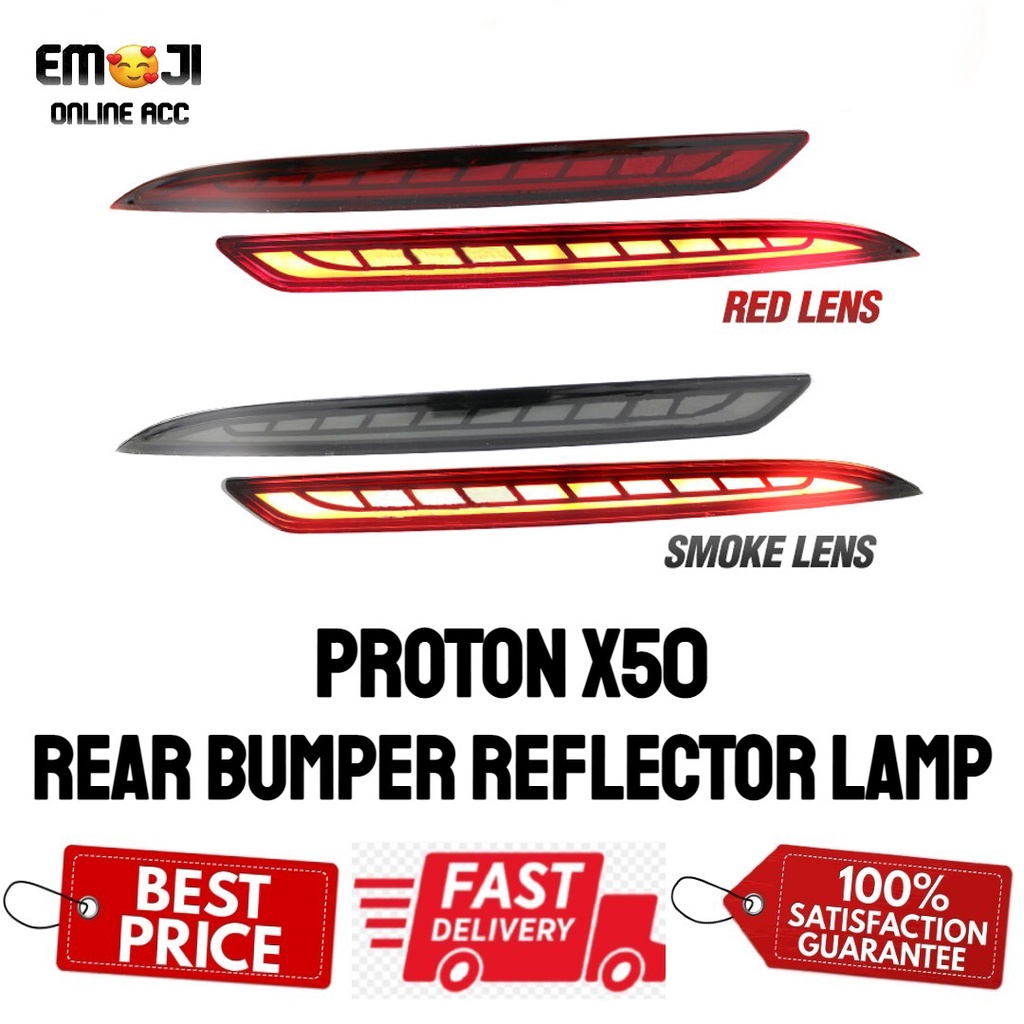 Proton X50 rear reflector light lamp with sequential signal 1 set 2 pcs ...