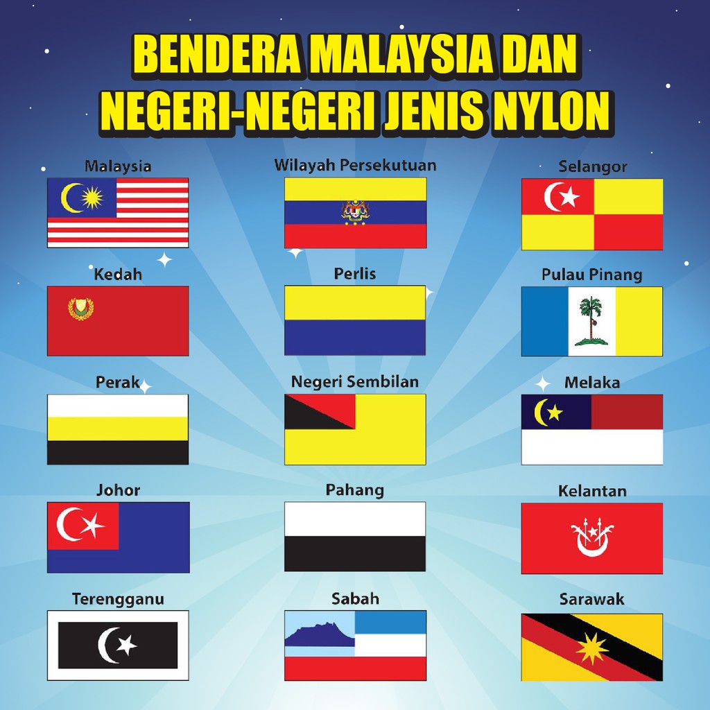 Buy BENDERA MALAYSIA & NEGERI-NEGERI {NYLON}  SeeTracker Malaysia