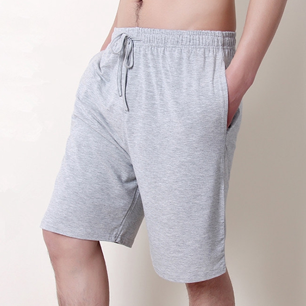 Mens Modal Elastic Waist Casual Solid Loose Thin Shorts Shopee Malaysia