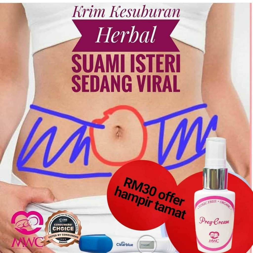 Preg Cream Big Bottle Small Bottle Kesuburan Suami Isteri Shopee Malaysia