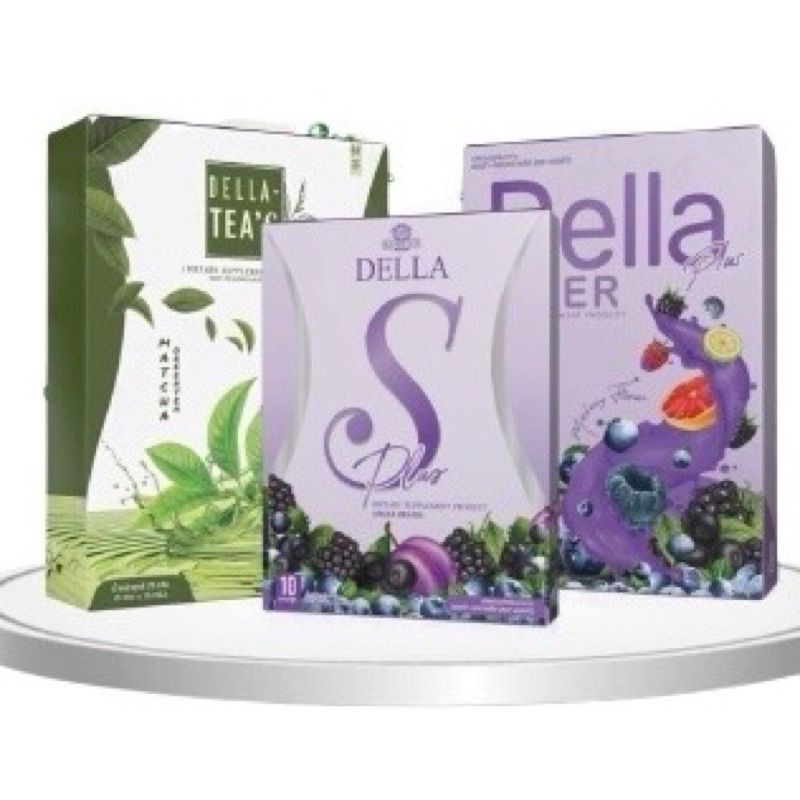 [New Packing] DELLA DETOX DELLA FIBER + DELLA S + DELLA GREEN TEA