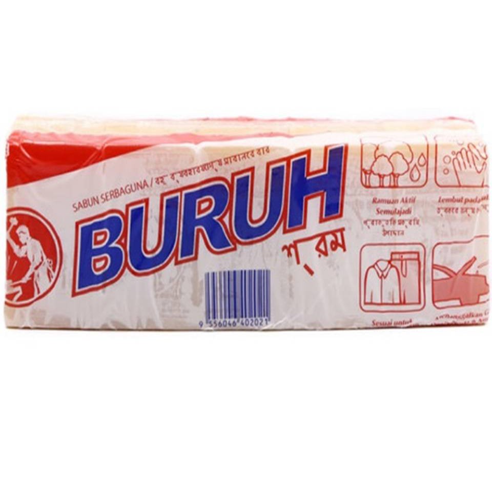 BURUH SABUN SERBAGUNA | LABOUR MULTI-PURPOSE BAR SOAP [ 750G | 10PCS X ...