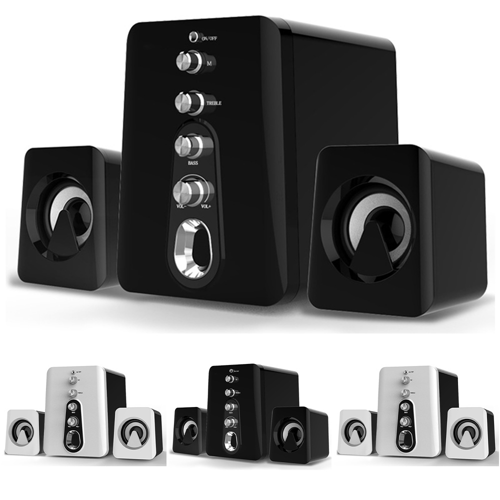 Speaker Laptop Desktop Stereo Speaker PC Computer Wired Combination High Audio Heavy Bass Music
