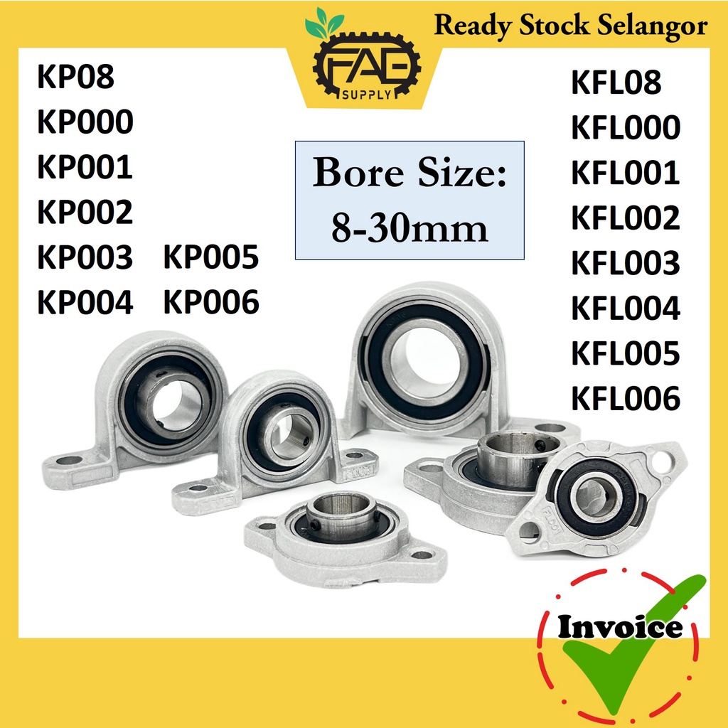 KFL KP Self Aligning Pillow Block Zinc Alloy Flange Bearing mount seat