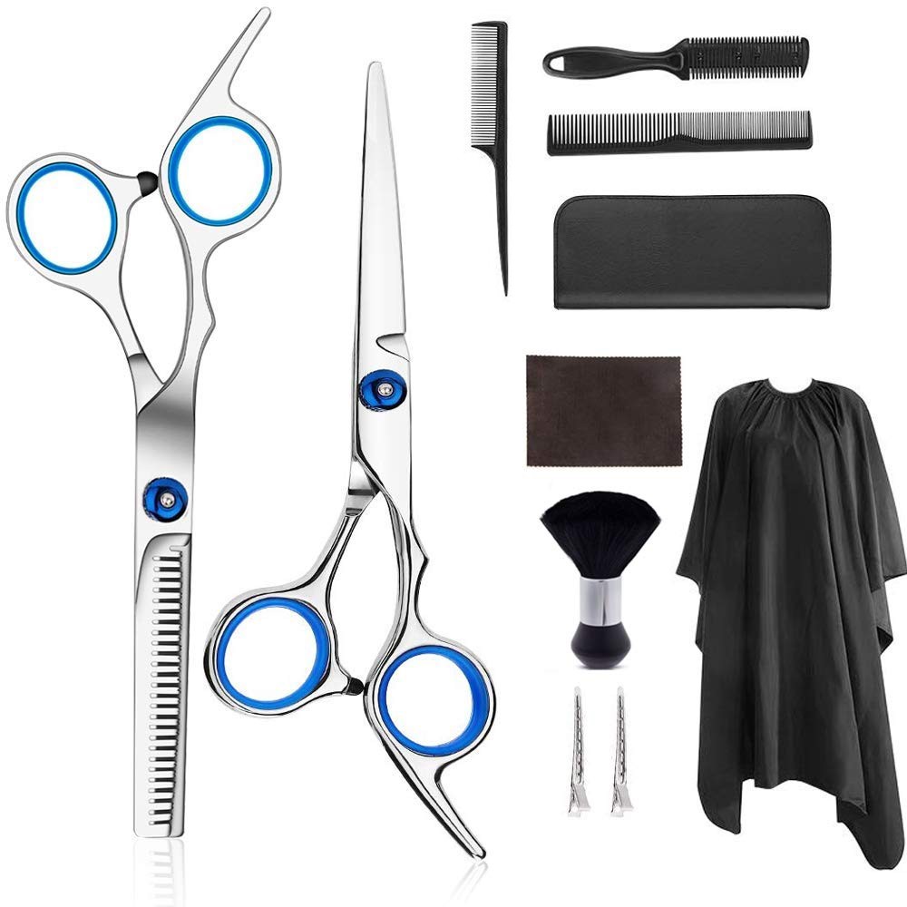 hair cutting scissors and thinning shears set