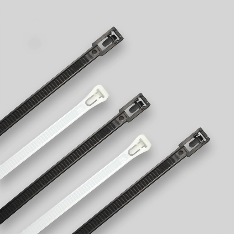 8*450mm Nylon Plastic Releasable Reusable Cable Tie Zip Wraps Ratchet Ties Wire 