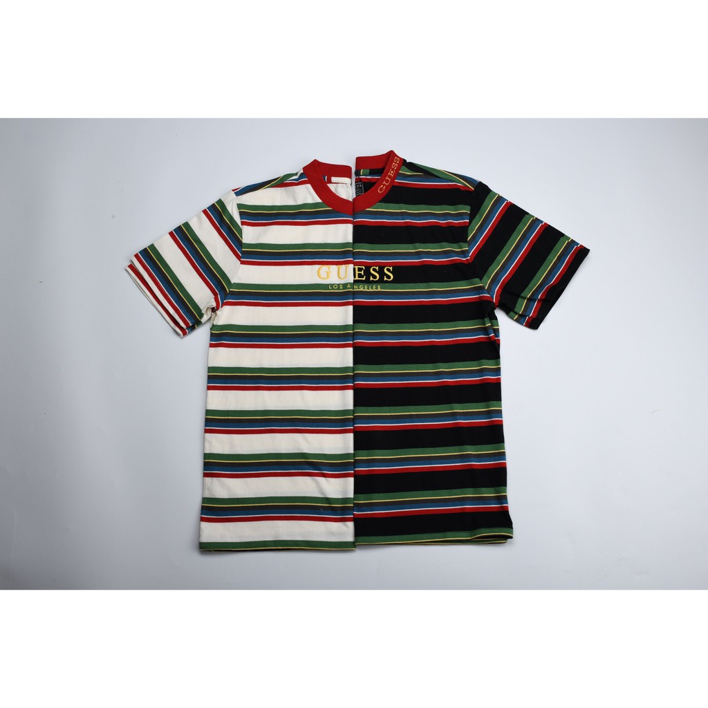 guess los angeles striped shirt