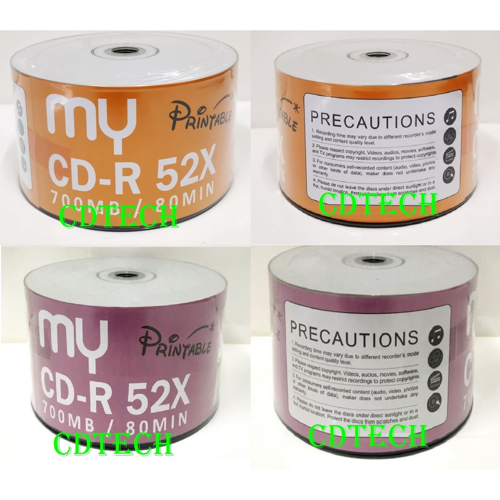 MY PRINTABLE BLANK CDR 50 PCS CD R Shopee Malaysia
