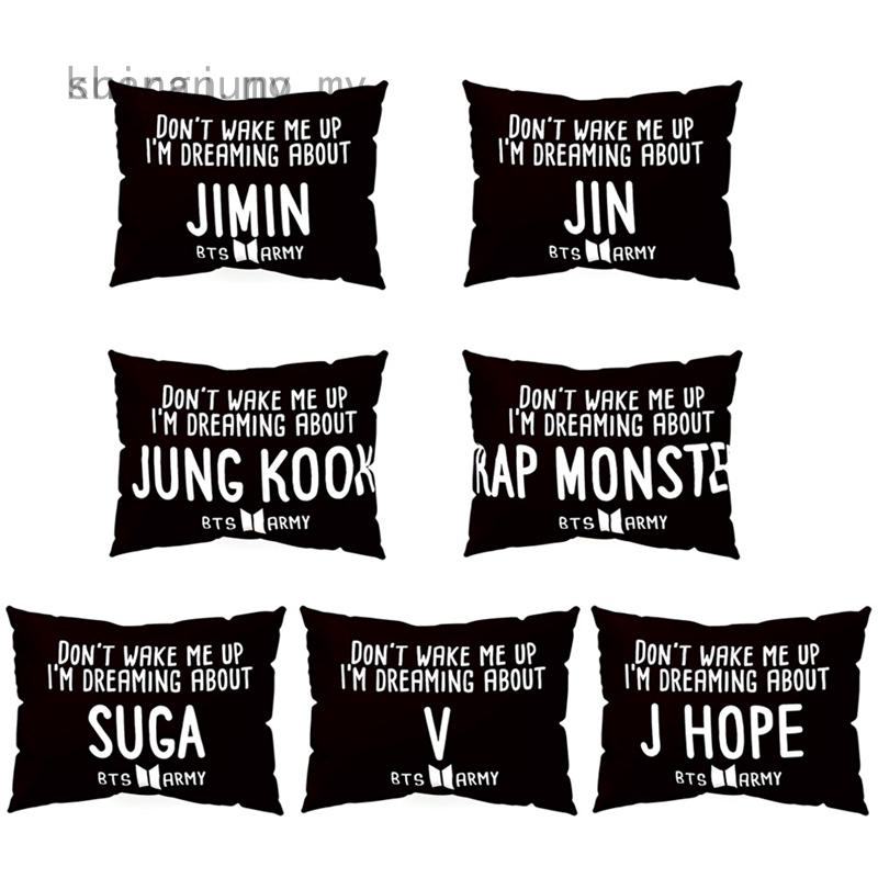 Kuiran Home Supplies Kpop Bts Pillow Case Dont Wake Me Up Rectangle Cushion Cover Home Decor Shopee Malaysia