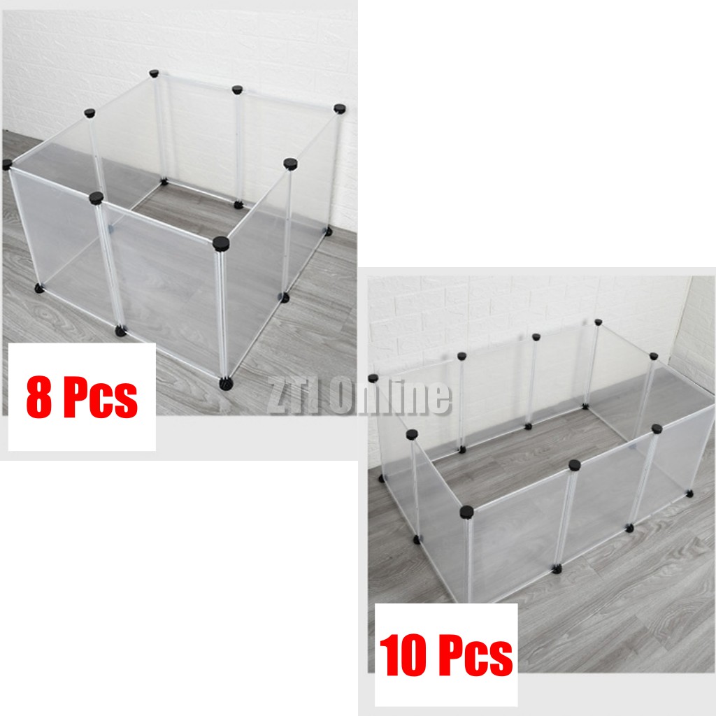 Buy DIY Multi-Functional Transparent Pet Fence Dog Cat Rabbit Cage 