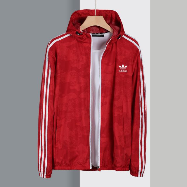 adidas red camo jacket