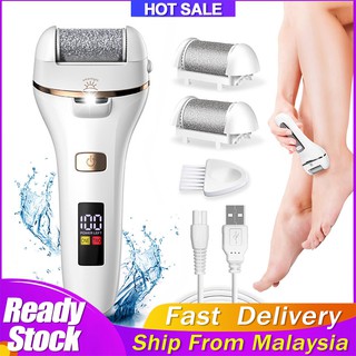 Electric Foot File Grinder Dead Dry Skin Callus Remover Rechargeable Feet Pedicure Tool Foot Care Tools for Hard Cracked Clean Electric Remover Foot Exfoliating 去角质 死皮老茧