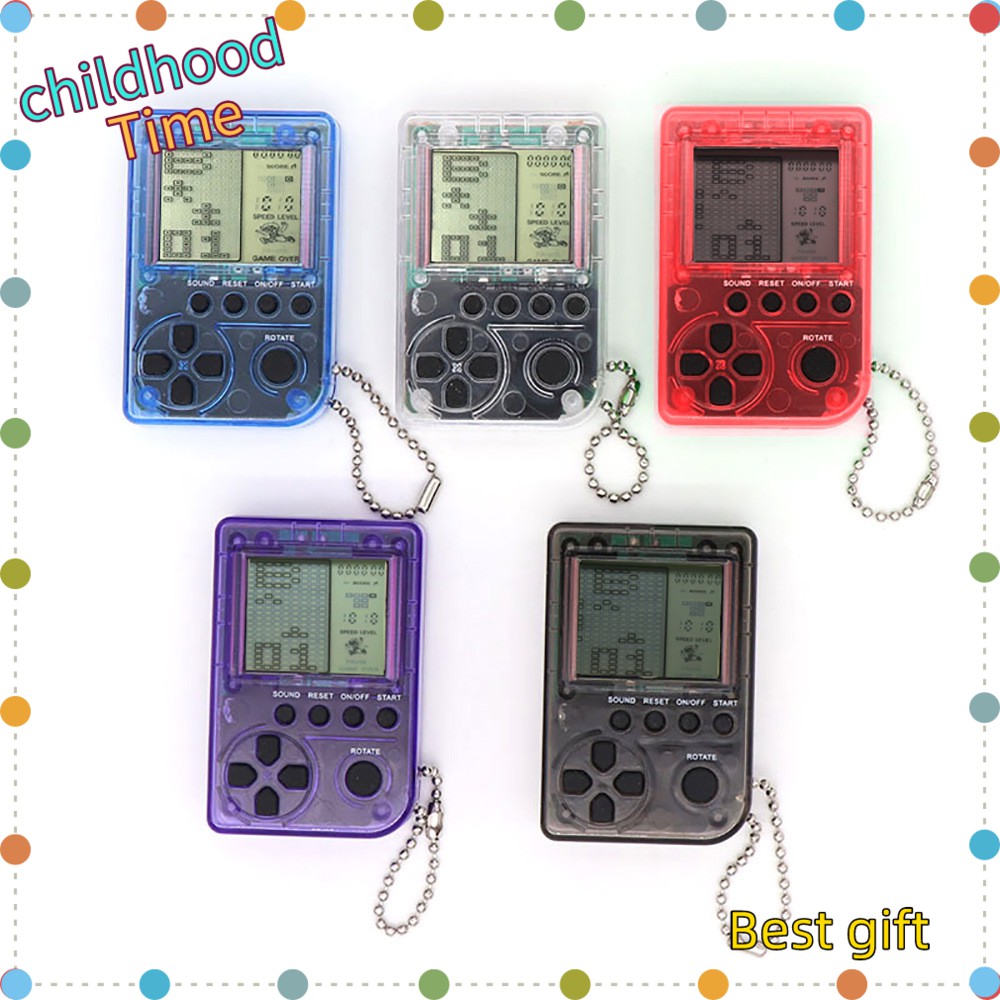 Ready Mini Classic Tetris Game Console Retro Children S Game Console Nostalgic Mini Game Console Keychain Shopee Malaysia