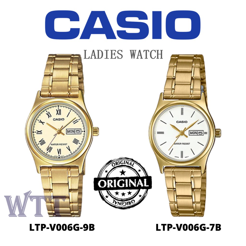 CASIO ORIGINAL LTP-V006G SERIES LADIES CASIO WATCH FOR WOMEN ORIGINAL JAM TANGAN PEREMPUAN ...