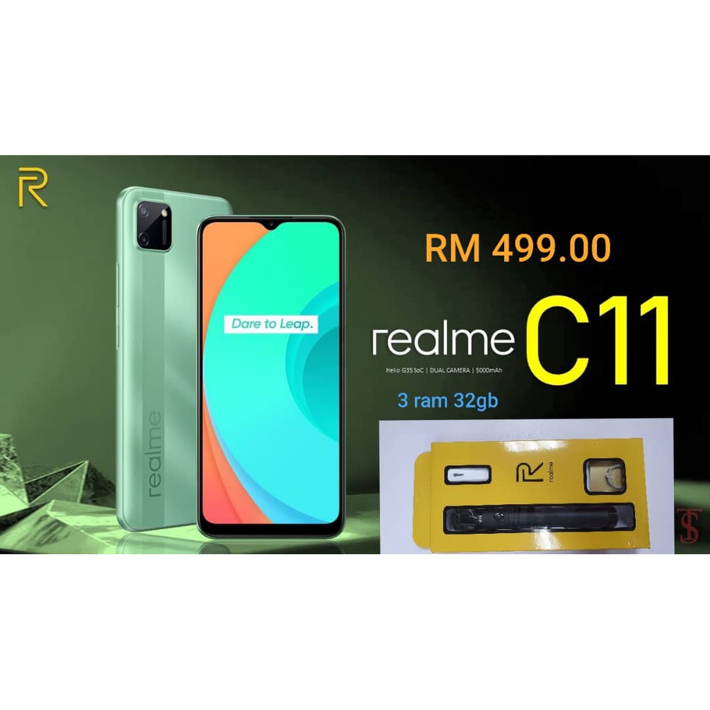 Realme C11 Mobile Phone (2+32GB) Shopee Malaysia