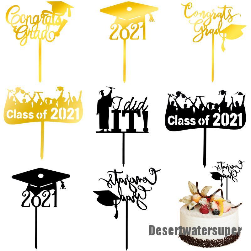 Hot DSMY Graduation Cake Toppers, 2021 Graduation Party Decorations ...