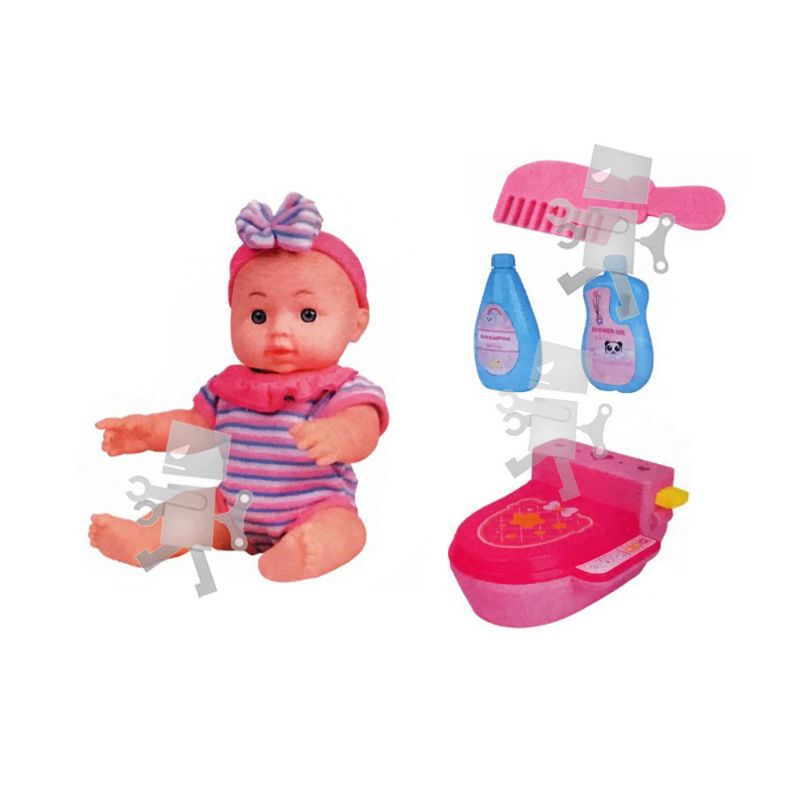 Title: Long Hair Gimi Baby Doll Battery Operated Toilet Training Potty ...